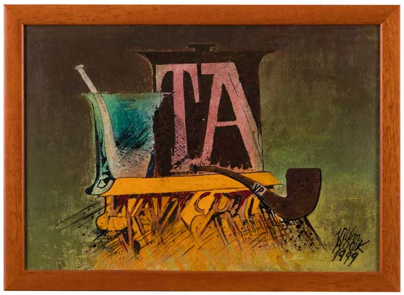 Zátiší s dózami na tabák