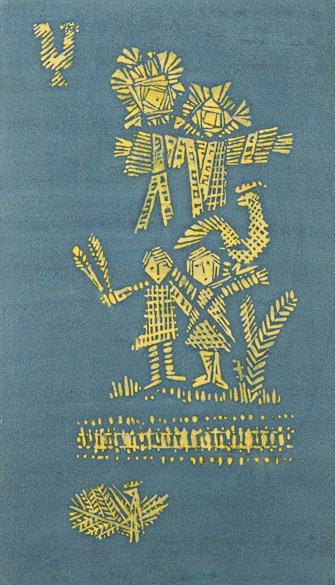 Návrh na textilní panneau restaurace čsl. pavilonu - Expo 58 - Brusel