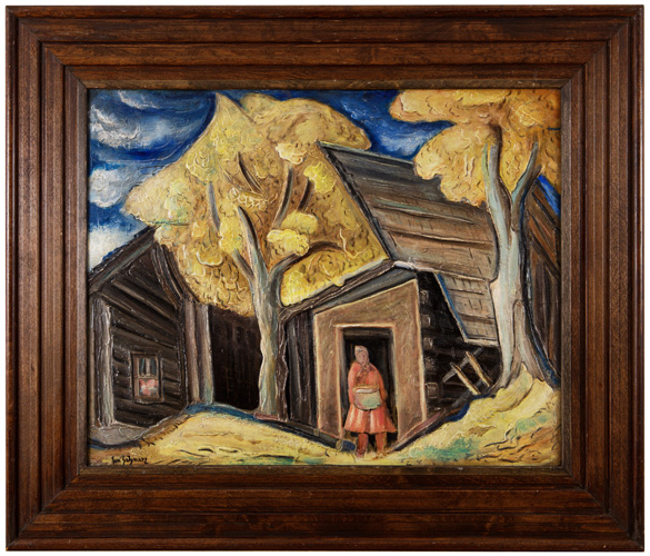 U chalupy / Na pastvě (oboustranný obraz)