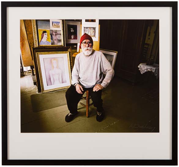 Jan Zrzavý v ateliéru