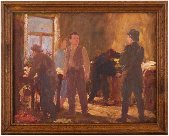 Policejní prohlídka v bytě K. Gottwalda