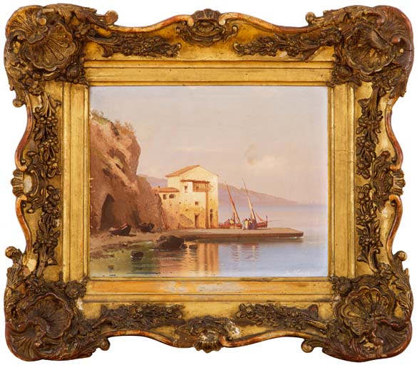 Loďky na italském pobřeží