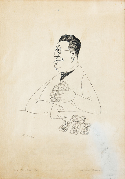 Karikatura prof. Josefa Cibulky