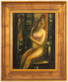 Modelka v ateliéru
