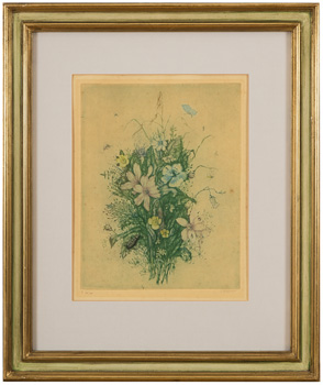 Kytice s motýly a broučky