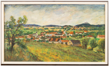 Pohled od Počepic na Vysoký Chlumec