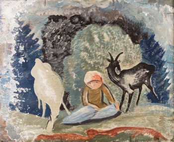 U chalupy / Na pastvě (oboustranný obraz)