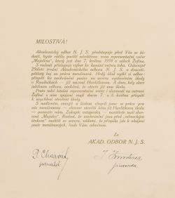 Plakát na Majáles 1910